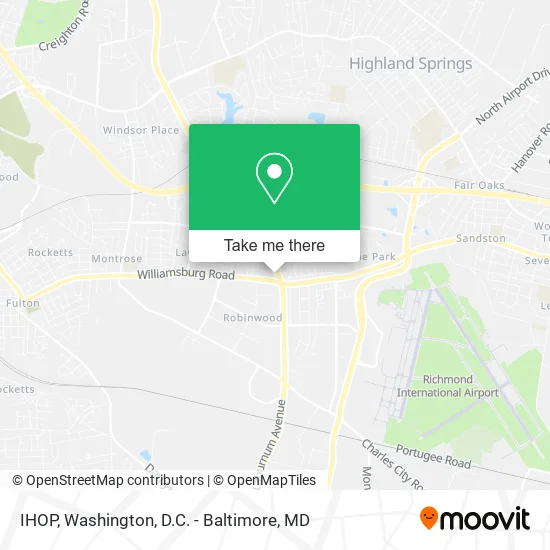 IHOP map