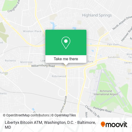 Mapa de Libertyx Bitcoin ATM