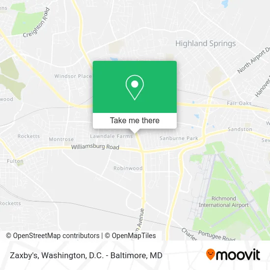 Zaxby's map