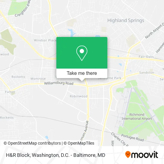 H&R Block map