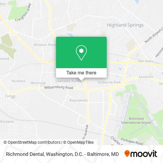 Richmond Dental map