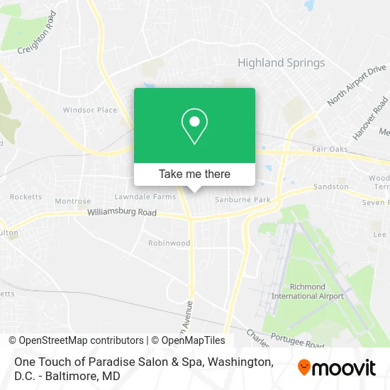 One Touch of Paradise Salon & Spa map