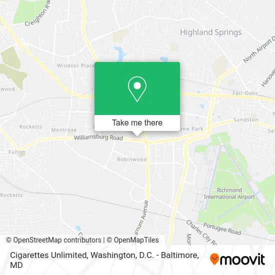 Cigarettes Unlimited map