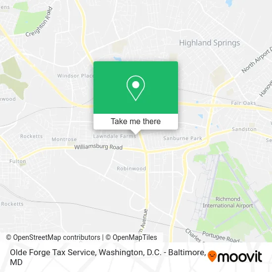 Olde Forge Tax Service map