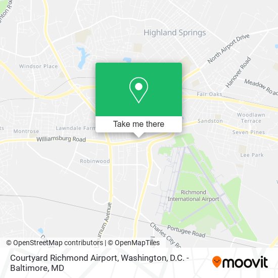 Courtyard Richmond Airport map