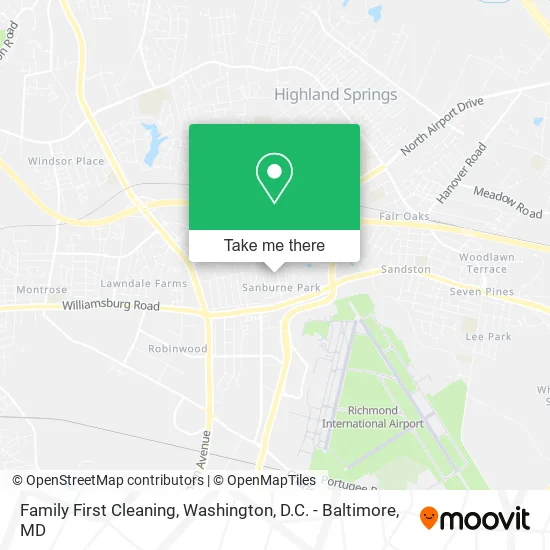 Family First Cleaning map