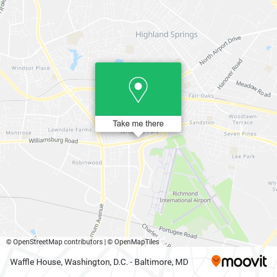 Waffle House map