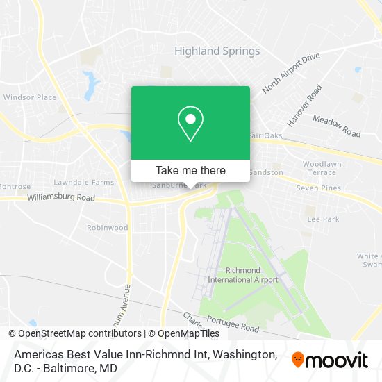 Americas Best Value Inn-Richmnd Int map