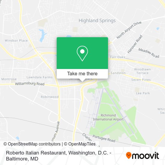 Roberto Italian Restaurant map