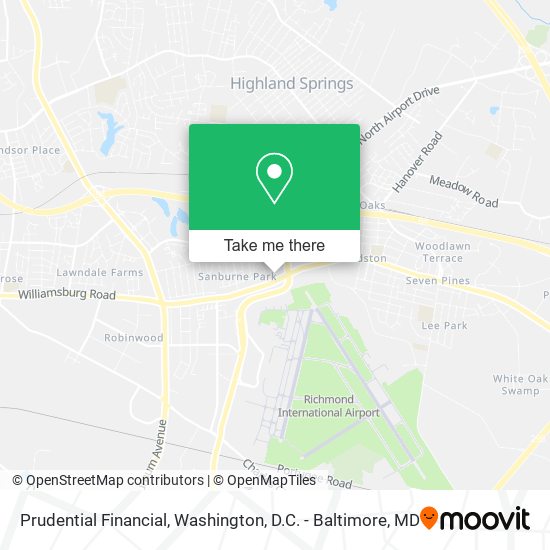 Prudential Financial map