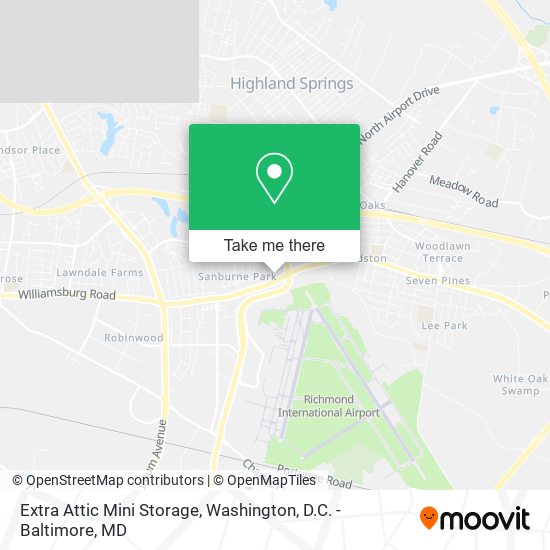Extra Attic Mini Storage map