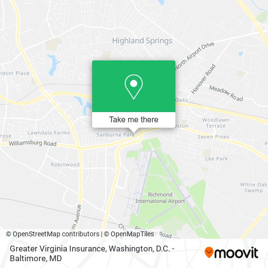 Mapa de Greater Virginia Insurance