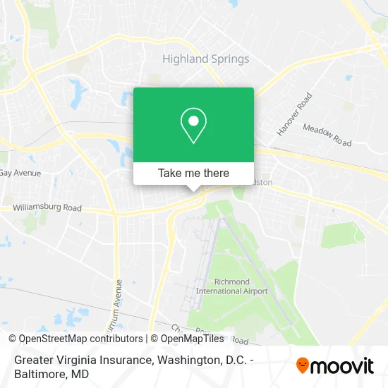 Greater Virginia Insurance map
