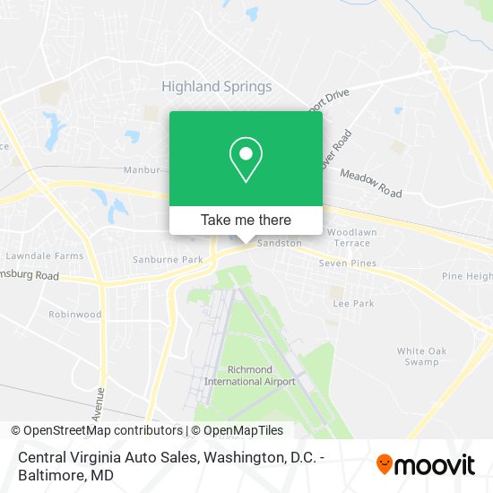 Mapa de Central Virginia Auto Sales