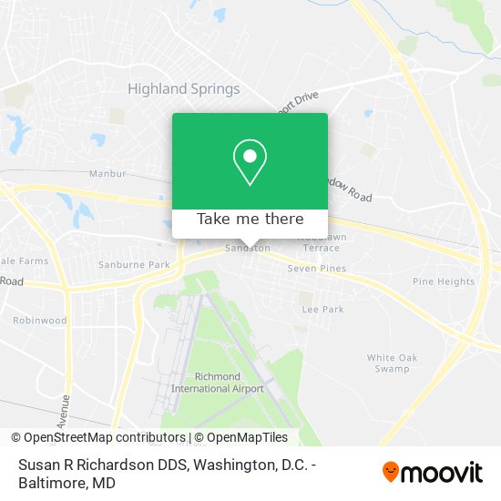 Susan R Richardson DDS map