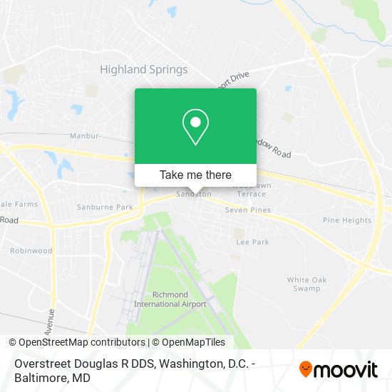 Overstreet Douglas R DDS map