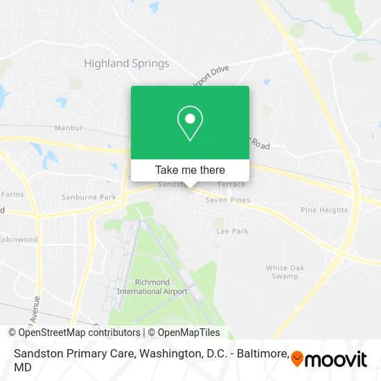 Sandston Primary Care map