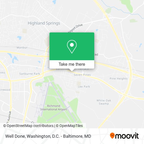 Well Done map