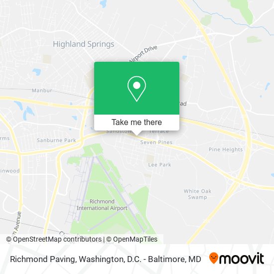 Mapa de Richmond Paving