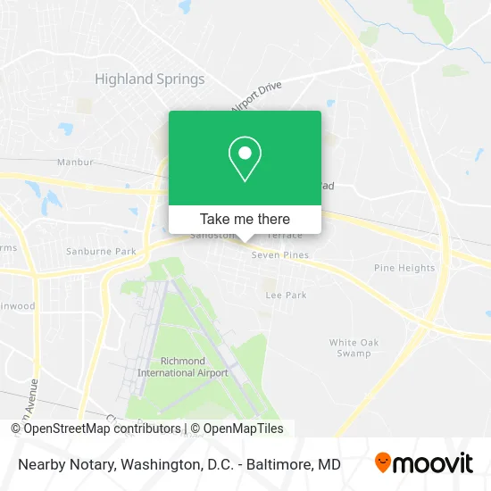 Nearby Notary map