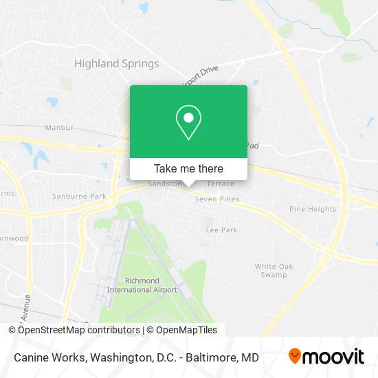 Canine Works map
