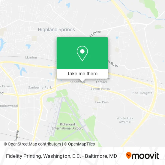 Fidelity Printing map