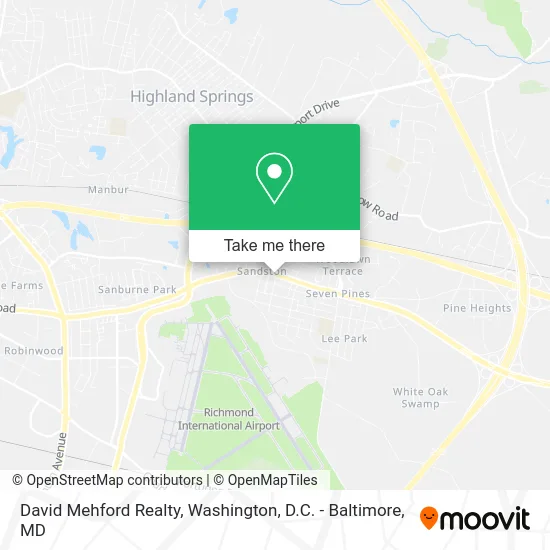 David Mehford Realty map