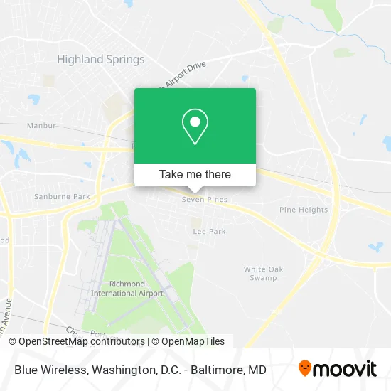 Blue Wireless map