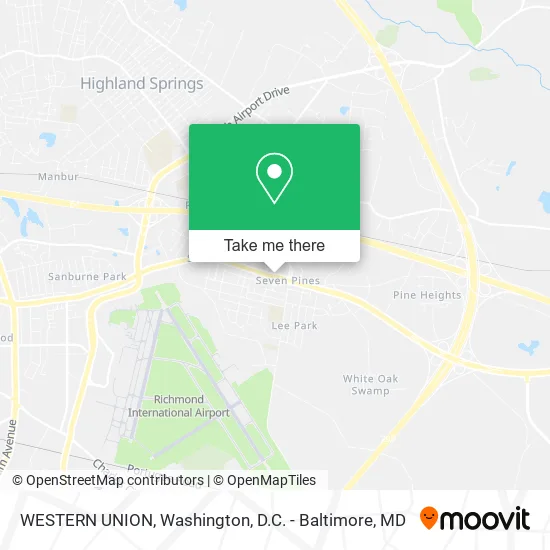 WESTERN UNION map