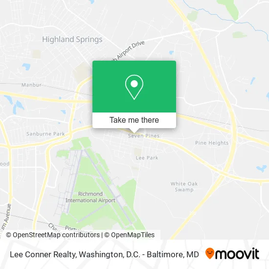 Lee Conner Realty map