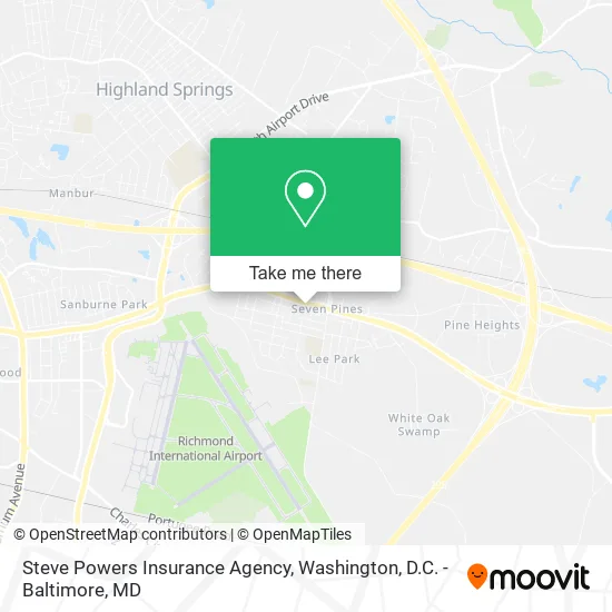 Steve Powers Insurance Agency map