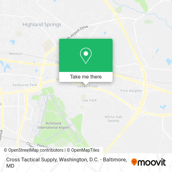 Cross Tactical Supply map