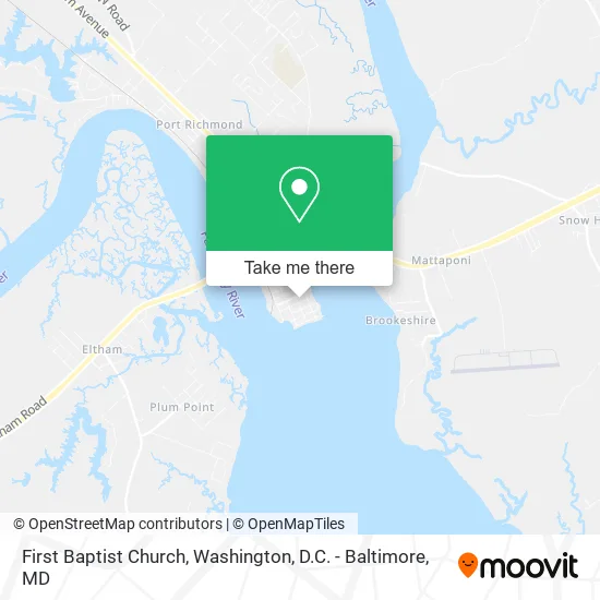 First Baptist Church map