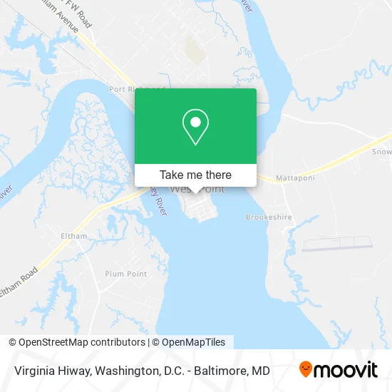 Virginia Hiway map