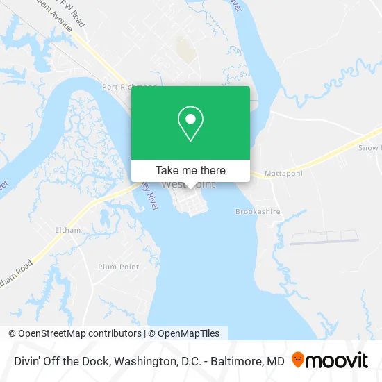 Divin' Off the Dock map