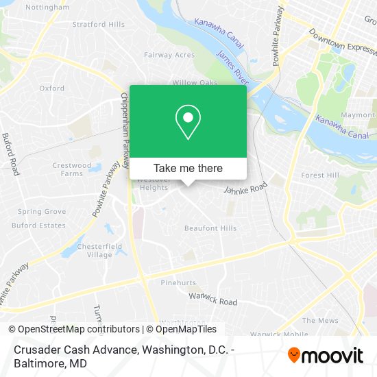 Crusader Cash Advance map