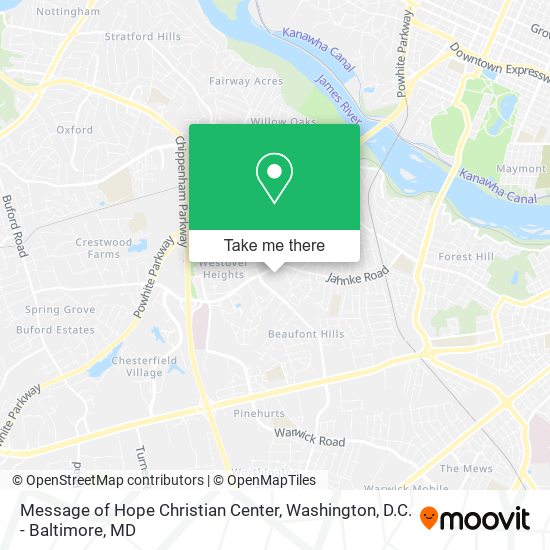 Message of Hope Christian Center map