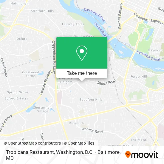 Tropicana Restaurant map