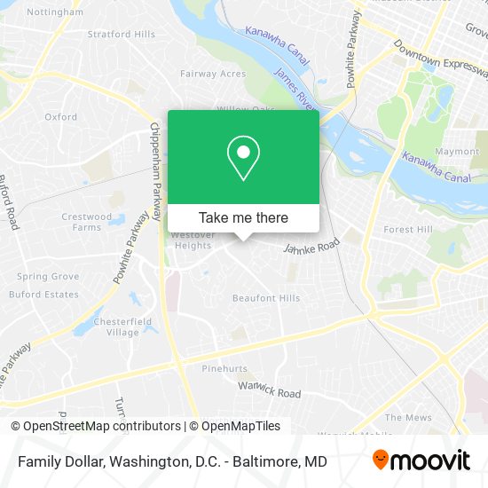 Mapa de Family Dollar
