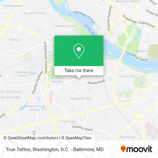 True Tattoo map