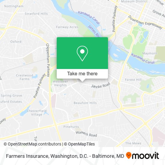 Mapa de Farmers Insurance