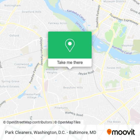 Park Cleaners map