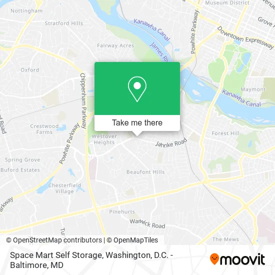 Space Mart Self Storage map