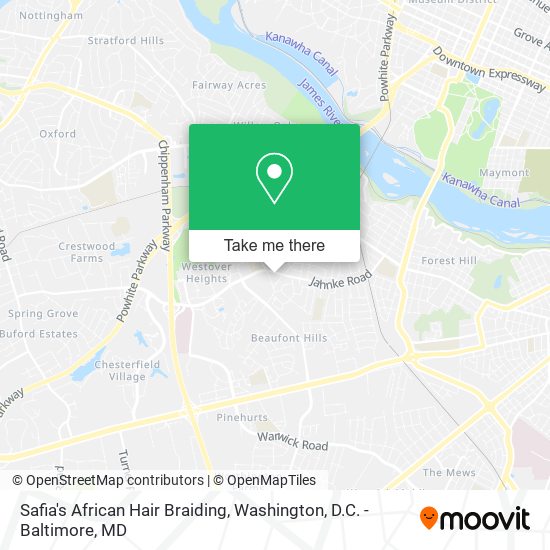 Safia's African Hair Braiding map