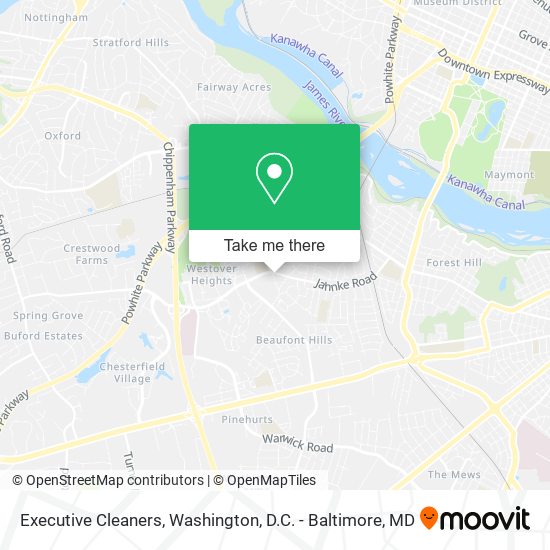 Executive Cleaners map