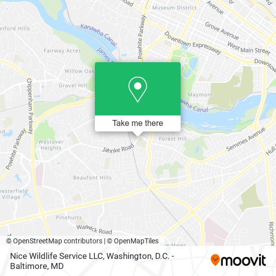 Mapa de Nice Wildlife Service LLC