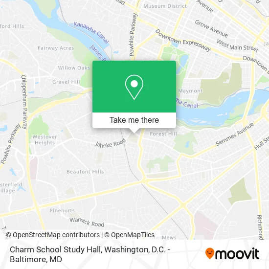 Charm School Study Hall map