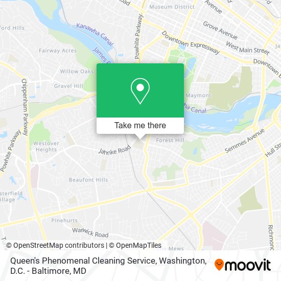 Queen's Phenomenal Cleaning Service map