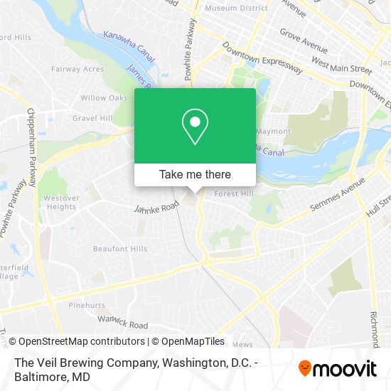 The Veil Brewing Company map