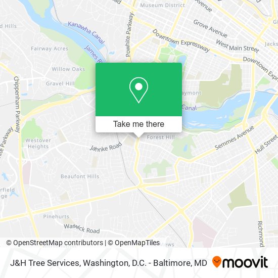 J&H Tree Services map